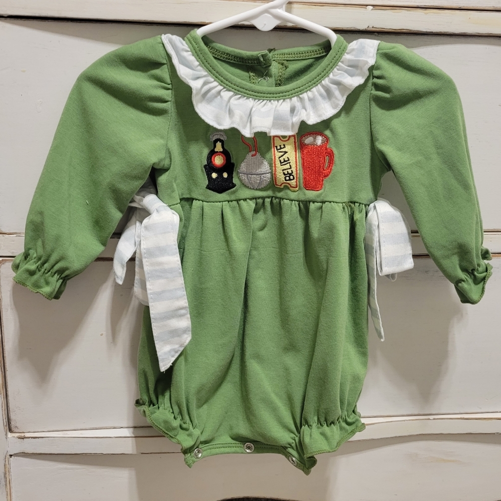Baby girl polar express bubble